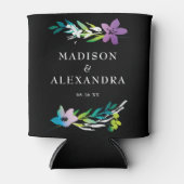 Bläserne Hochzeitsnamen und Datum Dosenkühler (Vorderseite)