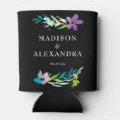 Bläserne Hochzeitsnamen und Datum Dosenkühler (Rückseite)