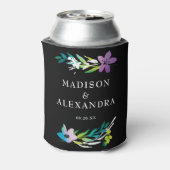 Bläserne Hochzeitsnamen und Datum Dosenkühler (Kanne Rückseite)