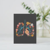 Bläserne Lunge Vector Illustration Geschenk Postkarte (Stehend Vorderseite)