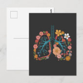 Bläserne Lunge Vector Illustration Geschenk Postkarte (Vorne/Hinten)