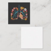 Bläserne Lunge Vector Illustration Geschenk Quadratische Visitenkarte (Vorne/Hinten)