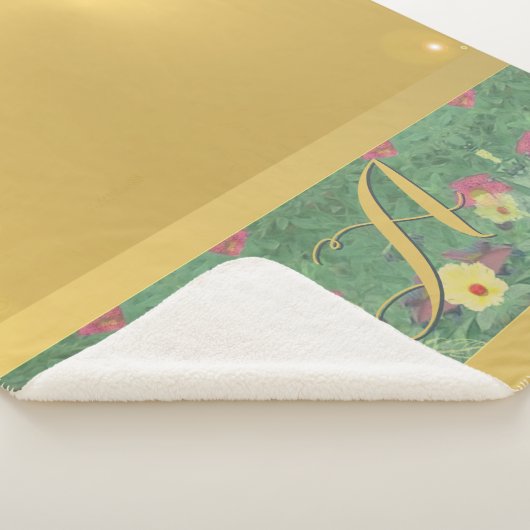 Bläserne Messinglasche Monogram Sherpa Blanket Sherpadecke (3/4)