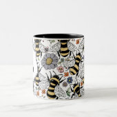 Bläserne Monogram Zweifarbige Tasse (Mittel)