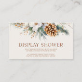 Bläserne Pine Tree Brautparty Display Dusche Begleitkarte (Vorderseite)