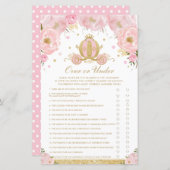 Bläserne Prinzessin-Baby über oder unter dem Spiel (Vorne/Hinten)