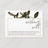 Bläserne rustikale Vintage Goldwischerei Begleitkarte (Vorderseite)