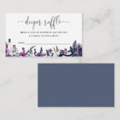 Bläserne Schädelschlange Windelspulendusche Begleitkarte (Vorne/Hinten)