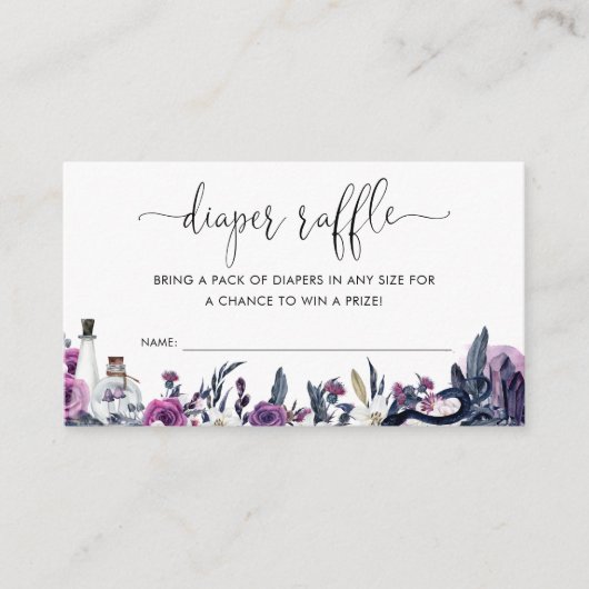 Bläserne Schädelschlange Windelspulendusche Begleitkarte (Vorderseite)