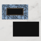 bläserne, schwarze und blaue, blaue visitenkarte (Vorne/Hinten)