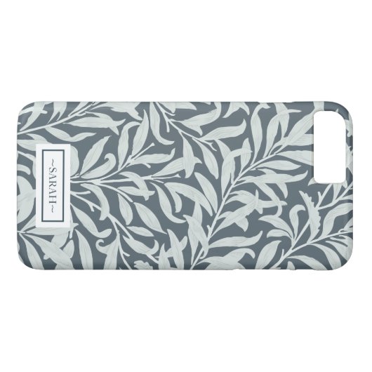 Bläserne tropische Muster in Blautönen Case-Mate iPhone Hülle (Rückseite (Horizontal))