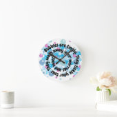 Bläserne Uhr für das Bad oder Kinderzimmer (Zuhause)