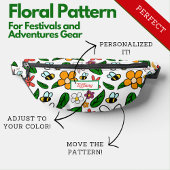 Bläserne Whimsikraut-Geheimgarten-Frühjahrsmuster Bauchtasche