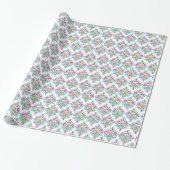 Bläserne Whimsy Moderne Damask Freude. Geschenkpapier (Ungerollt)