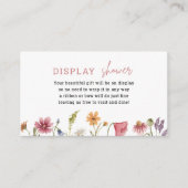 Bläserne Wildblume-Anzeigedusche Begleitkarte (Vorderseite)