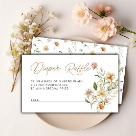 Bläserne Wildblume Windelwanne Kinderdusche Begleitkarte