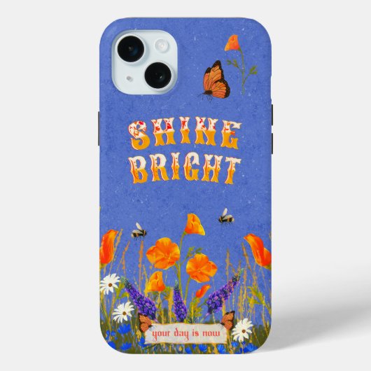 Bläserne Wildblumen Butterflies Inspiration Case-Mate iPhone Hülle (Rückseite)