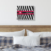 Bläserne Zebra-Muster Leinwanddruck (Insitu (Schlafzimmer))