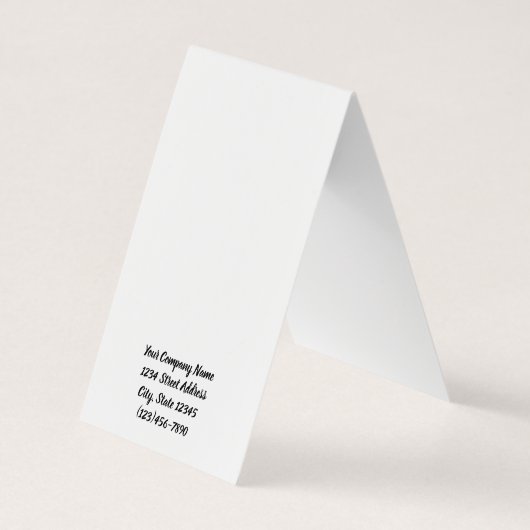 Bläserne Zelt-Selbstständer mit wirbelnden Karten (Rückseite)