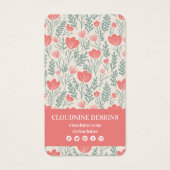 Bläsernekklace Earring Pink Juwelier Display Card (Rückseite)