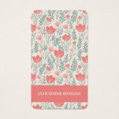 Bläsernekklace Earring Pink Juwelier Display Card (Vorderseite)