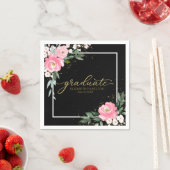 Bläserner Abitur-Party-Schwarz Serviette (Beispiel)