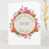 Bläserner Banner Mutter Geburtstag Karte (Gelbe Blume)