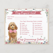 Bläserner Cockapoo Dog Grooming Report Card Flyer (Vorne)