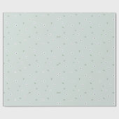 Bläserner Frühling Wochentaucher Blau-Weiß Geschenkpapier (Flach)