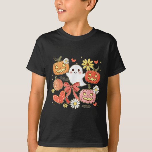 Bläserner Halloween Ghost Jack-o-Laterne Coquette  T-Shirt (Vorderseite)