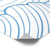 Bläserner nahtloser Hintergrund mit schönem Muster Poster (Ecke)