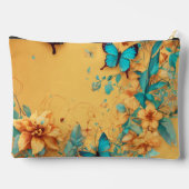 Bläserner Schmetterlingsdruckbeutel - Stilvolle Ta Zubehörtasche (Rückseite)