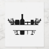 Bläserner Weinspaltrahmen anpassen Weinetikett (Einzelnes Label)