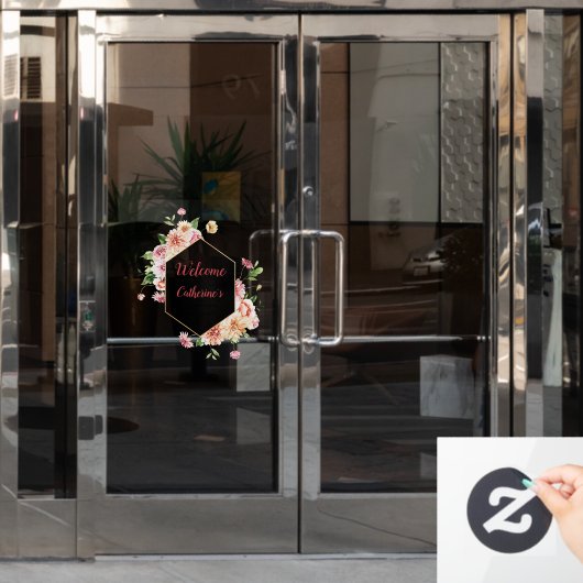 Bläsernes Brautparty Akryllisches Begrüßungszeiche Fensteraufkleber (Büro Tür)