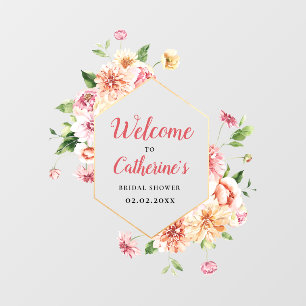 Bläsernes Brautparty Akryllisches Begrüßungszeiche Fensteraufkleber