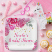 Bläsernes Brautparty in Pink Pappteller (Party)