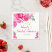 Bläsernes Brautparty in Pink Serviette (Beispiel)