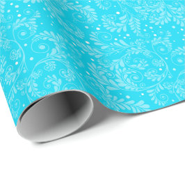 Bläsernes elegantes blaues Wrapping Paper Geschenkpapier