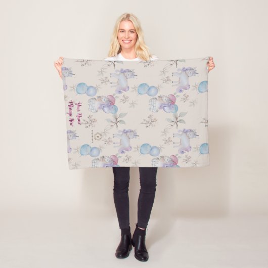 Bläsernes Kinderzimmer Whimsical Print Baby Blanke Fleecedecke (Beispiel)