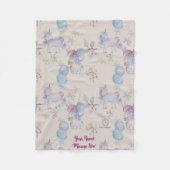 Bläsernes Kinderzimmer Whimsical Print Baby Blanke Fleecedecke (Vorderseite)