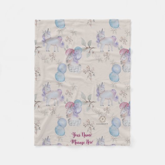Bläsernes Kinderzimmer Whimsical Print Baby Blanke Fleecedecke (Vorderseite)