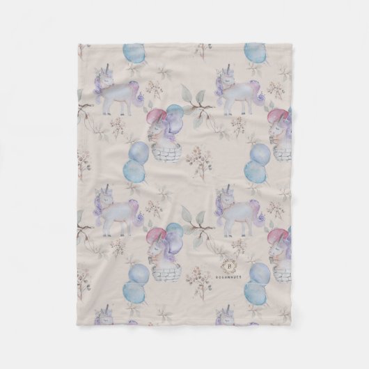 Bläsernes Kinderzimmer Whimsical Print Baby Blanke Fleecedecke (Vorderseite)