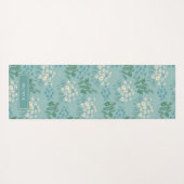 Bläsernes, modernes und bläuliches Blau, elegant u Yogamatte (Rückseite (Horizontal))