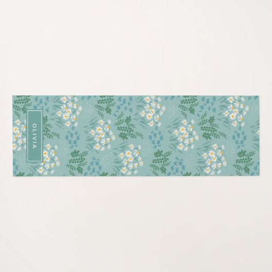 Bläsernes, modernes und bläuliches Blau, elegant u Yogamatte (Rückseite (Horizontal))