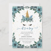 Bläsernschläferin, virtuelle Babydusche Einladung (Vorderseite)