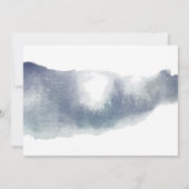 Bläsernschrift Baby Dusche Einladung (Rückseite)