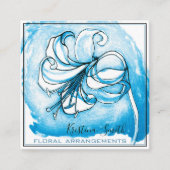 Bläsernte Bläschen Blumenarrangements Florist Quadratische Visitenkarte (Vorderseite)