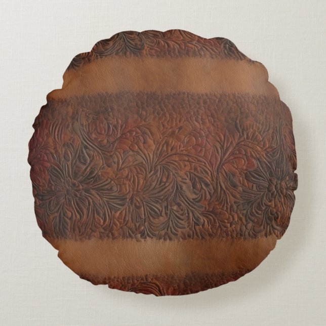 Bläserscheinung mit Embosse Rundes Kissen (Vorderseite)