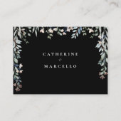 Bläserschwarz und weiß wünschen gute Hochzeit Begleitkarte (Rückseite)