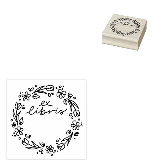 Bläsertulpe ex libris book Briefmarke Gummistempel (Stempel)